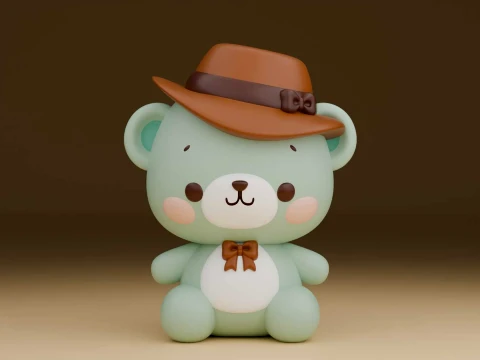 Teddy bear 3D Print Model
