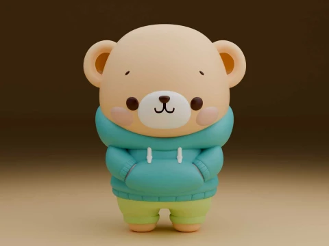 Teddy bear 3D Print Model