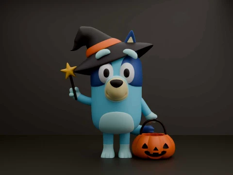 Bluey halloween figure 3D Print Model