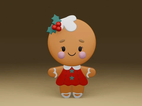 Christmas cookie 3D 프린트 모델