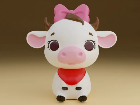 Cow 3D Print Model