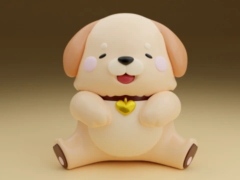 Dog 3D Print Model