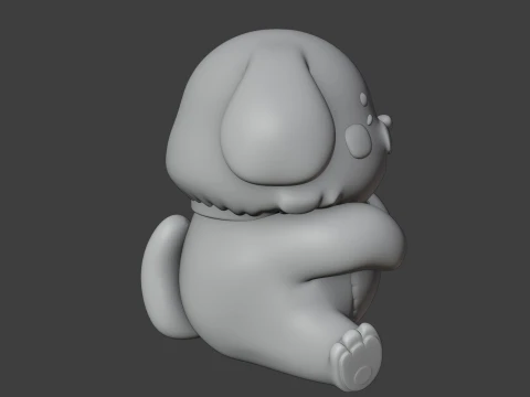 Dog 3D Print Model