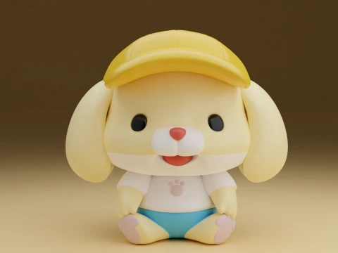 Dog 3D Print Model