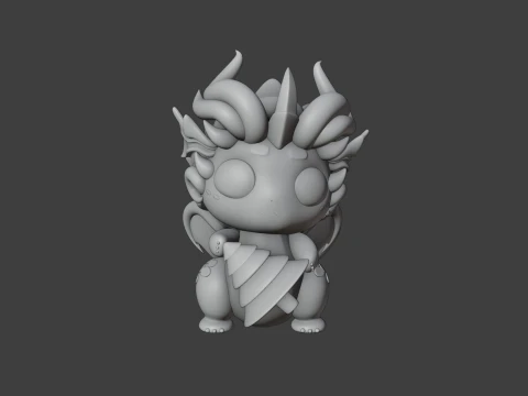 Christmas dragon 3D Print Model