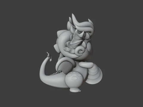 Christmas dragon 3D Print Model