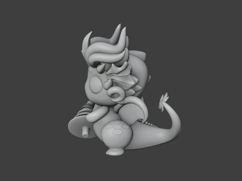 Christmas dragon 3D Print Model