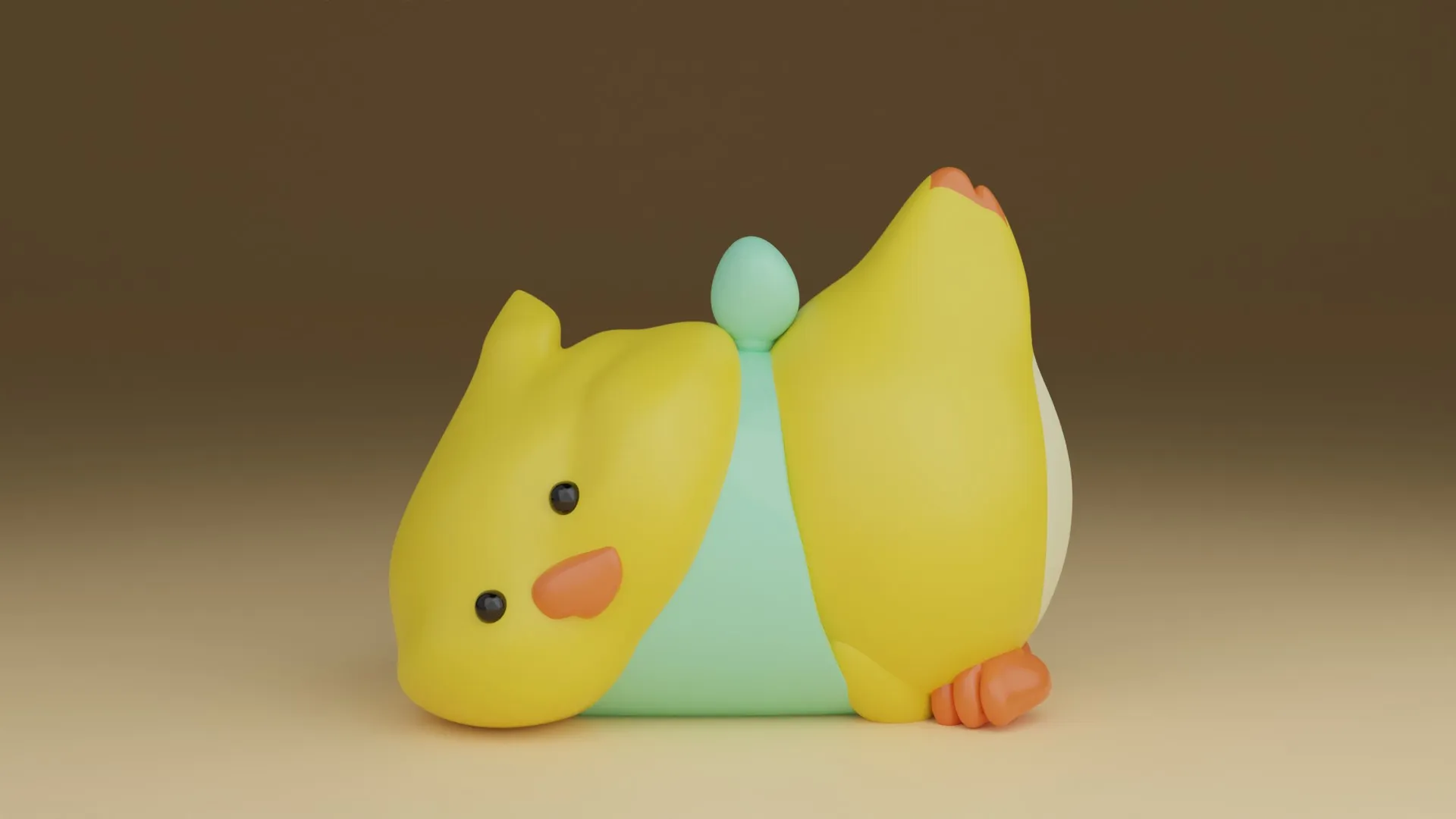 Duckling 3D Print Model .c4d .max .obj .3ds .fbx .stl .blend 