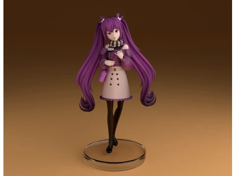 Genshin keqing 3D Baskı Modeli
