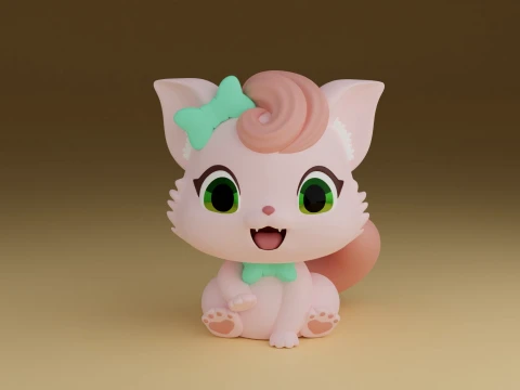 Cat 3Dプリントモデル