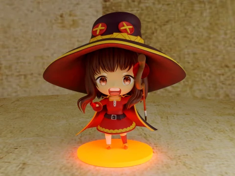 Megumin 3D Druckmodell