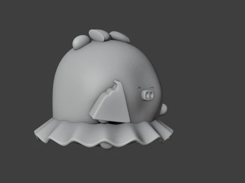 Pig 3D Print Model