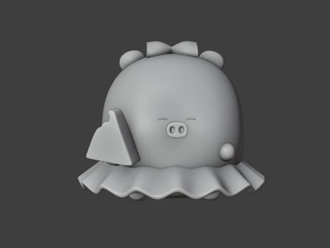 Pig 3D Print Model