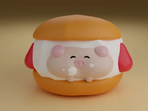 Pig Model do druku 3D