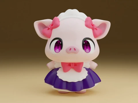 Pig 3D Baskı Modeli