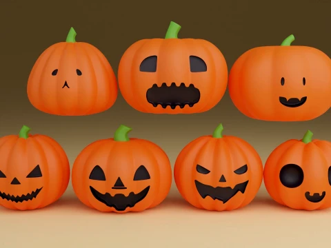 Halloween pumpkin 3D Print Model