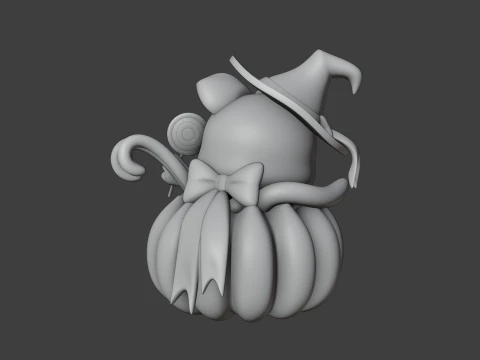 Hallowen cat 3D Print Model