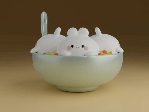Rabbit 3D Принт Модель