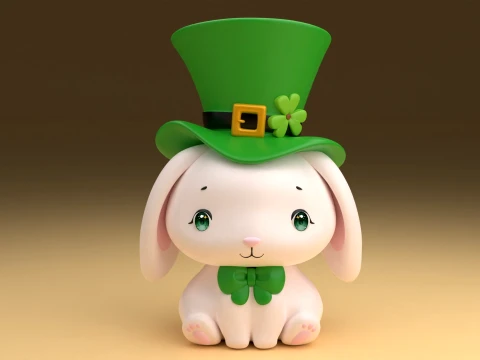 Saint patrick rabbit 3D 프린트 모델