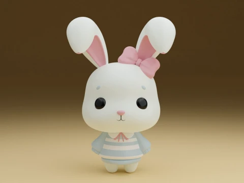 Rabbit 3Dプリントモデル