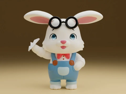 Rabbit 3Dプリントモデル
