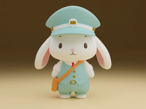 Postman rabbit Modelo de impresión 3D