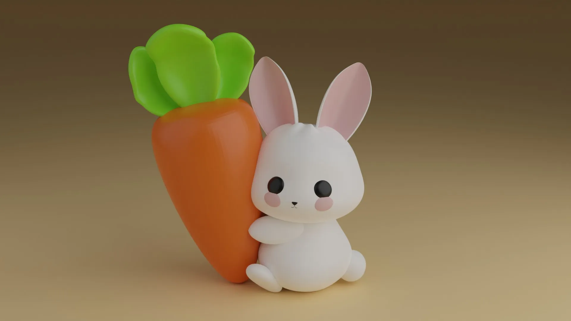 Rabbit 3D Принт Модель .c4d .max .obj .3ds .fbx .stl .blend 