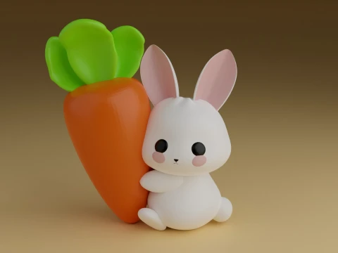 Rabbit Model do druku 3D