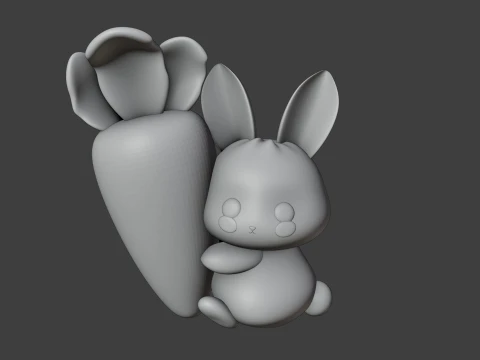 Rabbit 3D Принт Модель