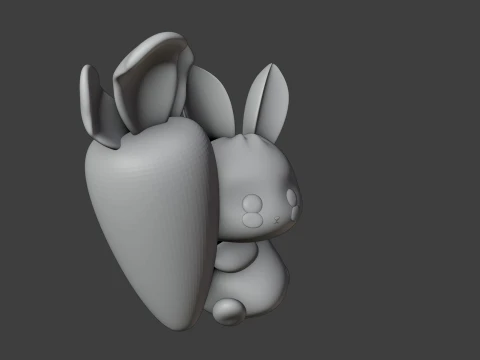Rabbit 3D Принт Модель