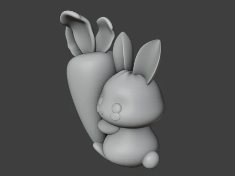 Rabbit 3D Принт Модель