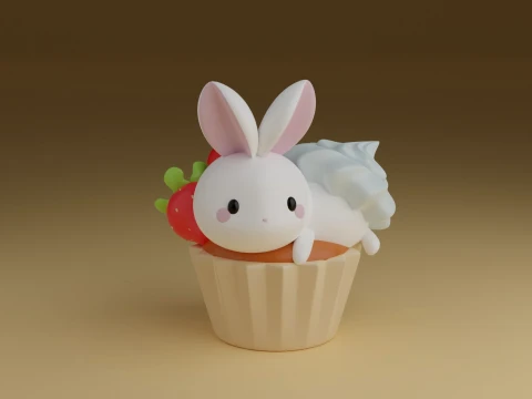 Rabbit 3D Print Model