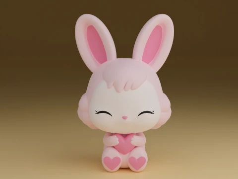 Rabbit 3D Baskı Modeli