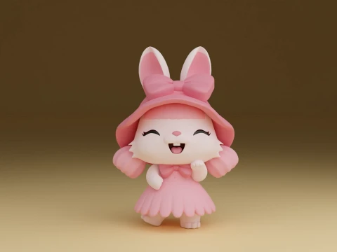 Rabbit 3D Baskı Modeli