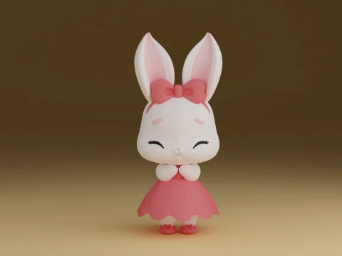 Rabbit 3Dプリントモデル
