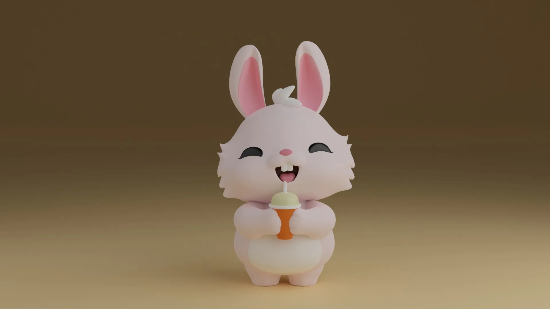 Rabbit 3D Принт Модель .c4d .max .obj .3ds .fbx .stl .blend 