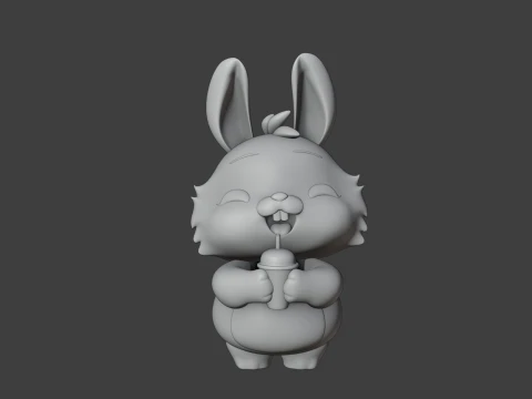 Rabbit 3D Принт Модель