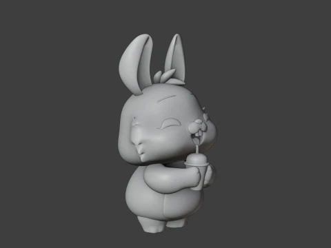 Rabbit 3D Принт Модель