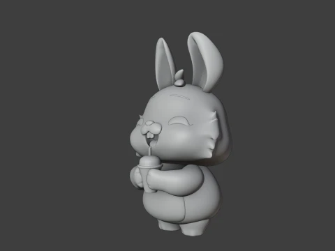 Rabbit 3D Принт Модель