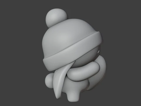 Rabbit 3D Print Model