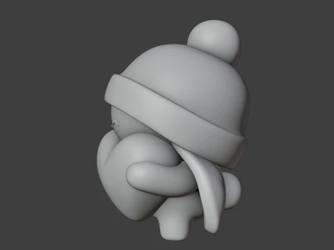 Rabbit 3D Print Model