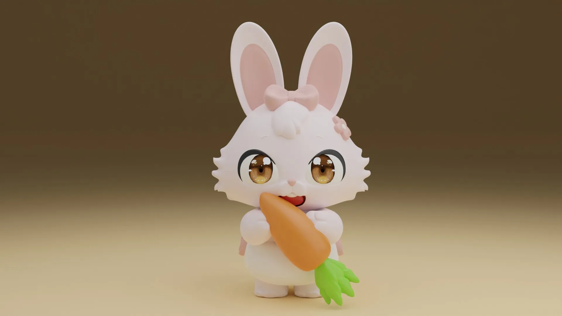 Rabbit 3D Принт Модель .c4d .max .obj .3ds .fbx .stl .blend 