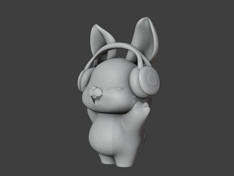 Rabbit 3D Принт Модель