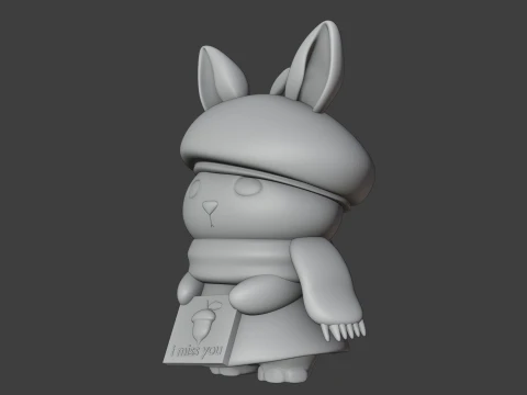 Rabbit 3D Принт Модель