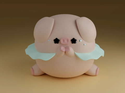 Pig 3D Print Model
