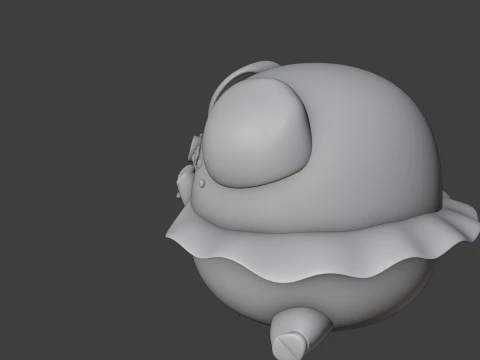 Pig 3D Print Model