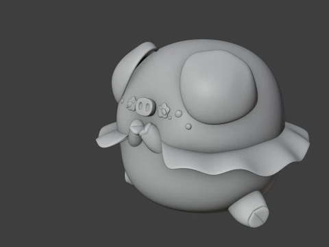 Pig 3D Print Model