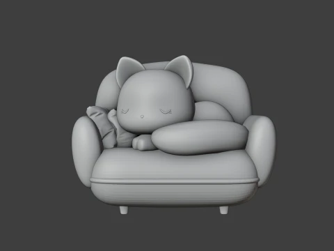 Cat 3D Принт Модель