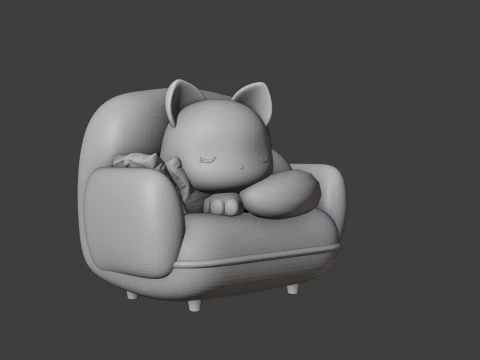 Cat 3D Принт Модель