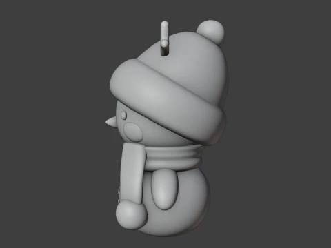 Snow man 3D Print Model